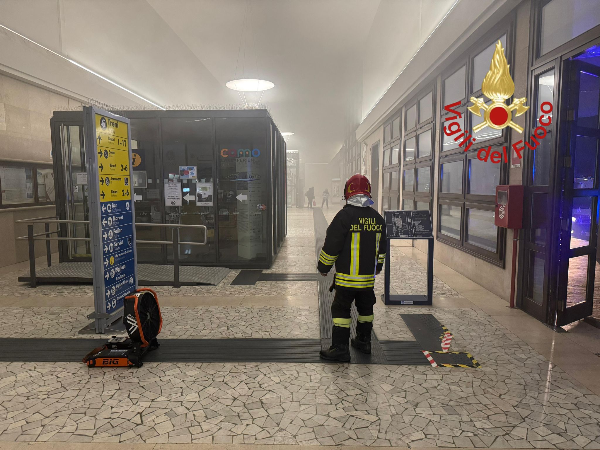 Incendio alla stazione San Giovanni, subito avviati i lavori per riparare i danni
