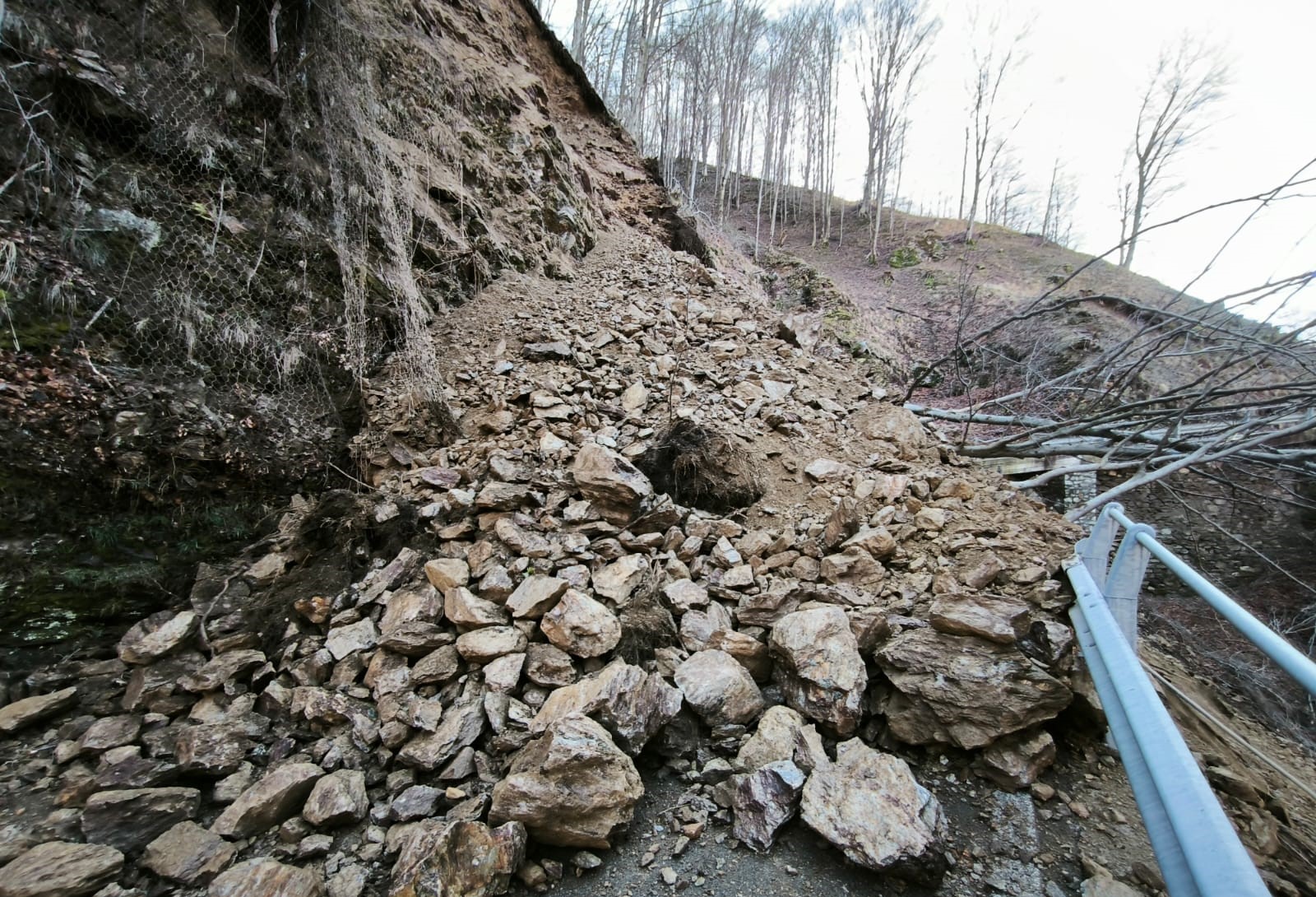 VIDEO – Frana, interrotta la strada fra San Nazzaro e Cavargna