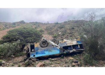 Precipitato in un burrone sulla strada tra Potosí ed Oruro