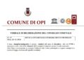 Sindaco Opi