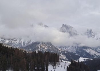 Precipitazioni su tutte le Dolomiti e nel vicentino
