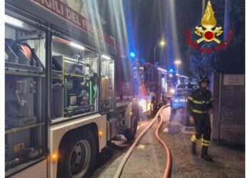 Operazioni di spegnimento ancora in corso
