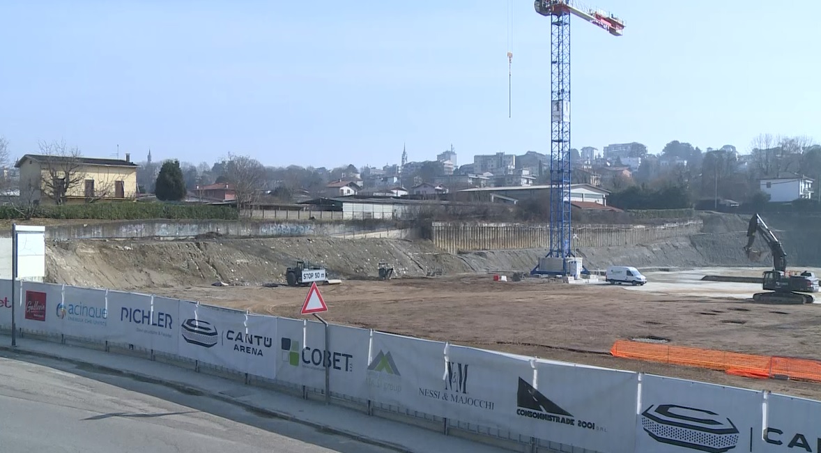 Arena di Cantù, dopo il nulla osta i lavori procedono spediti