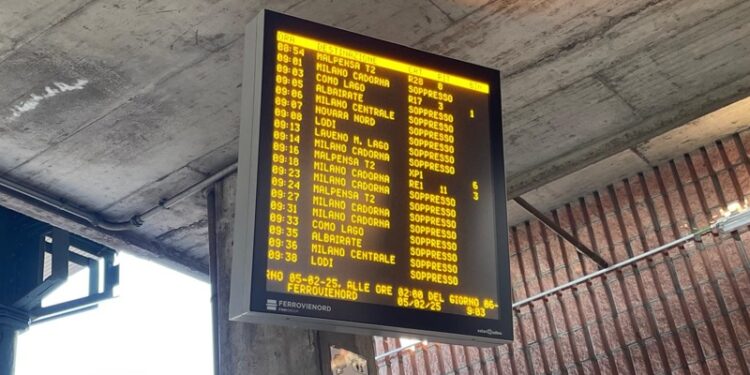 sciopero Trenord 5 febbraio