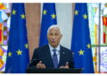 Nel corso del punto stampa con Zelensky.