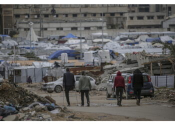 Manifestazione nel quartiere Shejaiya di Gaza city