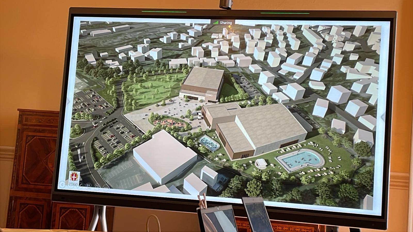 Il progetto per il quartiere dello sport a Muggiò, grande assente l’autosilo multipiano. Rapinese: “Mi piacerebbe”