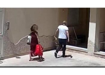 Videosorveglianza ritrae la donna in compagnia del capomafia