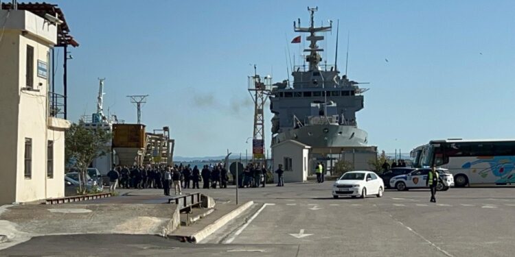 L'europarlamentare racconta la visita al porto di Shengjin