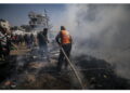 'Raid su ex scuola ha provocato incendio