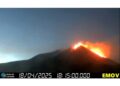 Tremore del vulcano su valori alti
