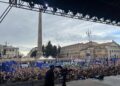 Comune Roma su piazza pro-Europa