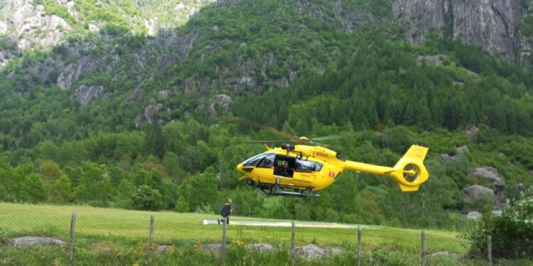 L'incidente oggi pomeriggio a Valbondione