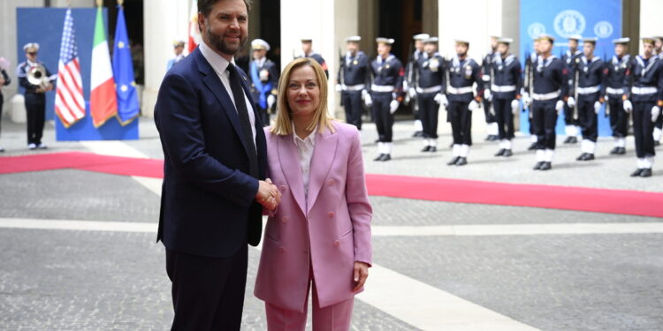 Vicepresidente a Roma incontra la premier a Palazzo Chigi