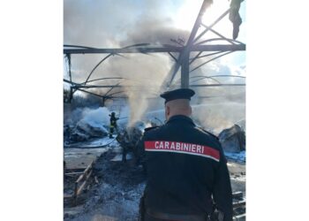 A Pozzuoli spegnimento ancora in corso. Indagini dei Carabinieri