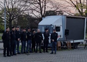 Protesta a Udine presidiata dalle forze dell'ordine