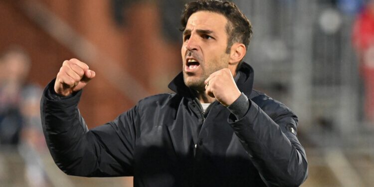 Cesc Fabregas, allenatore del Como (foto Roberto Colombo)