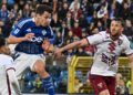 La rete decisiva del greco Douvikas contro il Torino (foto Roberto Colombo)