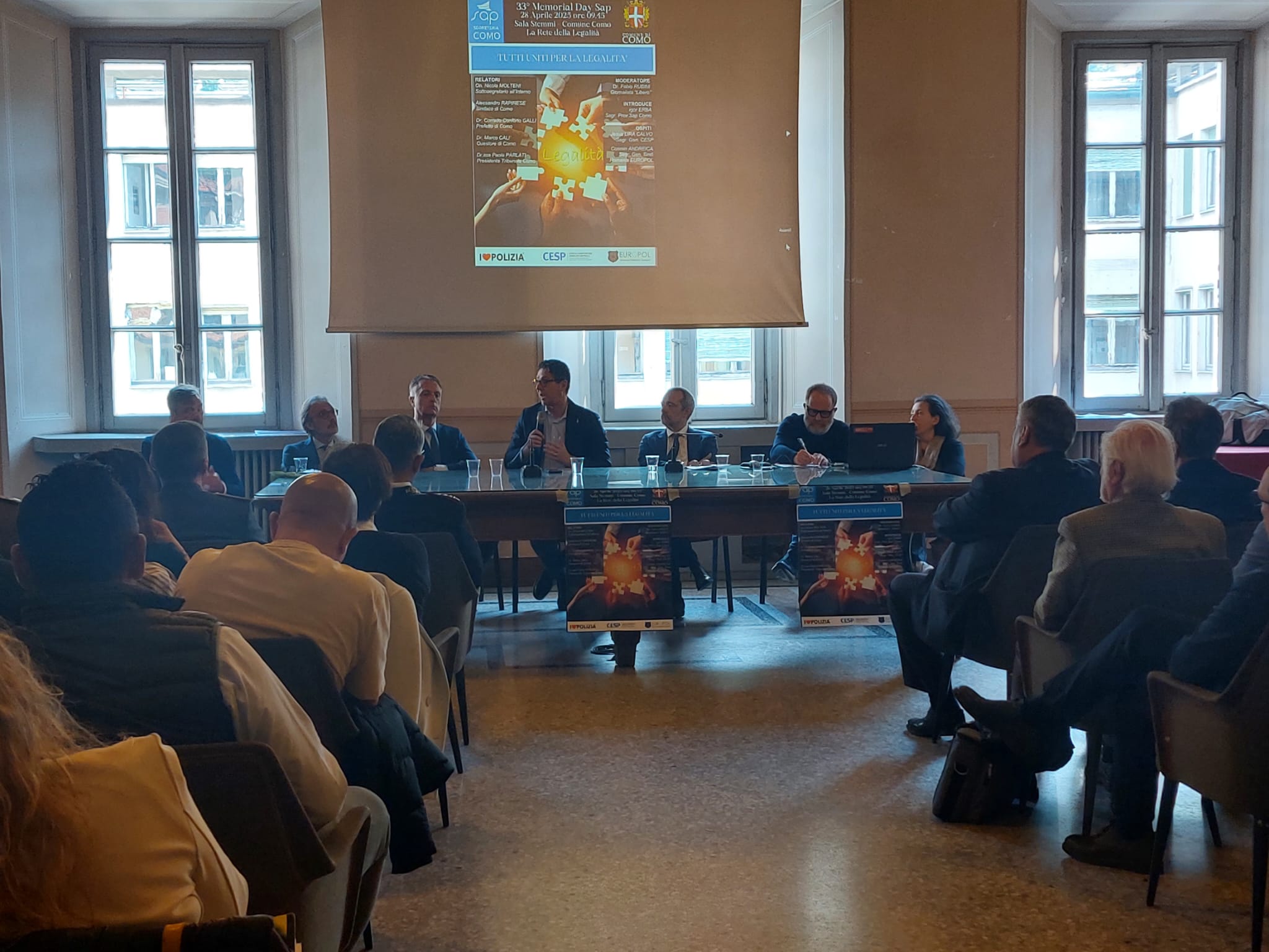 Como, 33° Memorial Day del Sap a Palazzo Cernezzi