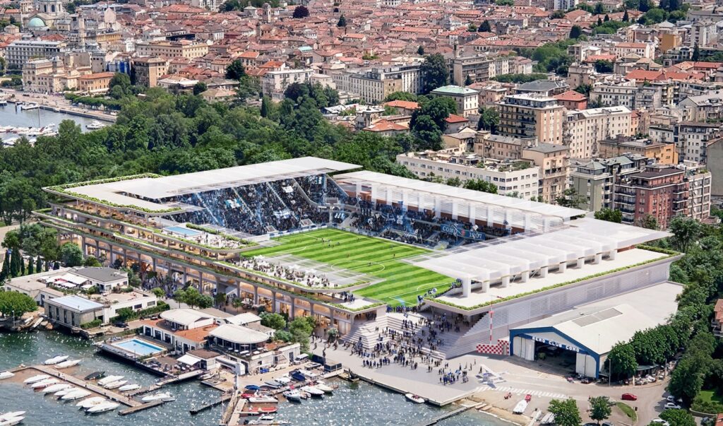 nuovo stadio Sinigaglia di Como
