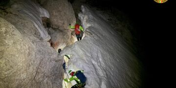 Due escursionisti lanciano allarme alle 23:05 con app Georesq