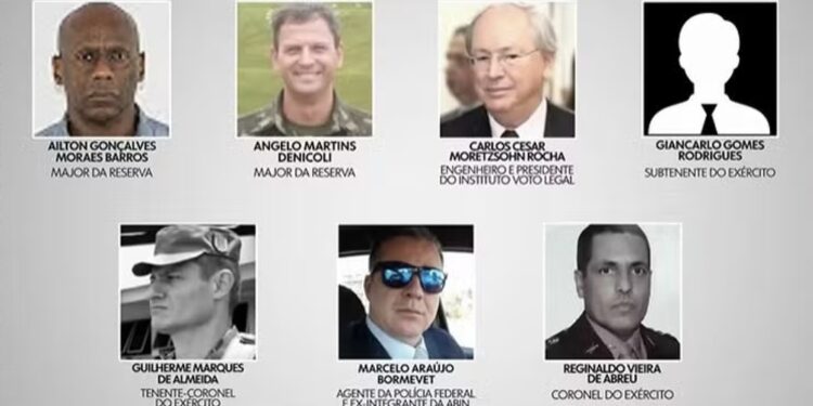 Sono cinque membri dell'esercito