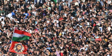 Stima delle forze dell'ordine in piazza