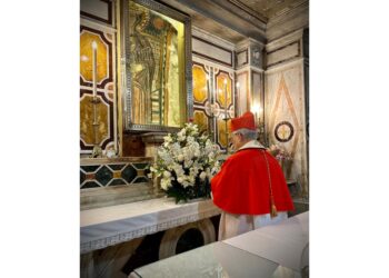 Emozione al santuario visitato lo scorso anno da card. Prevost