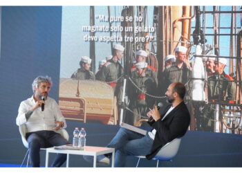 L'artista al Forum ANSA al Villaggio IN Italia di Civitavecchia