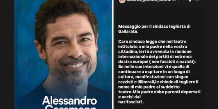 Nella sala sabato si è svolto il raduno dell'ultradestra europea