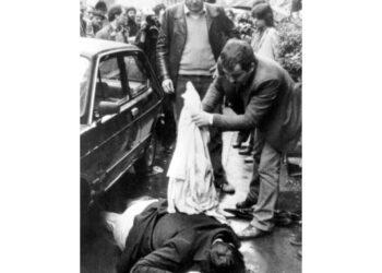 Commemorazione nella via dove è stato assassinato 45 anni fa
