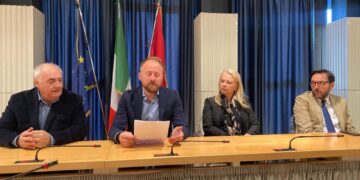 Inaugurazione dell'opera in ricordo delle 29 vittime