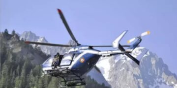 L'incidente ieri mattina sul versante francese del massiccio