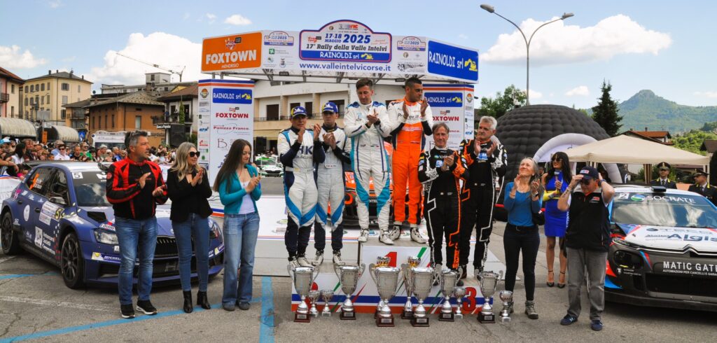 Il podio finale del Rally Valle Intelvi