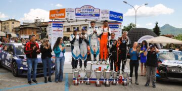 Il podio finale del Rally Valle Intelvi