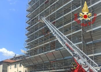 Soccorso in via Porro a Como