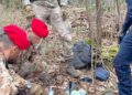 controlli dei carabinieri nei boschi di Fino Mornasco