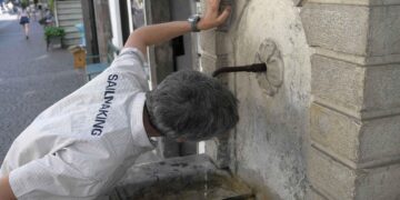 Alle ore 23 in città si registravano ancora 30 gradi