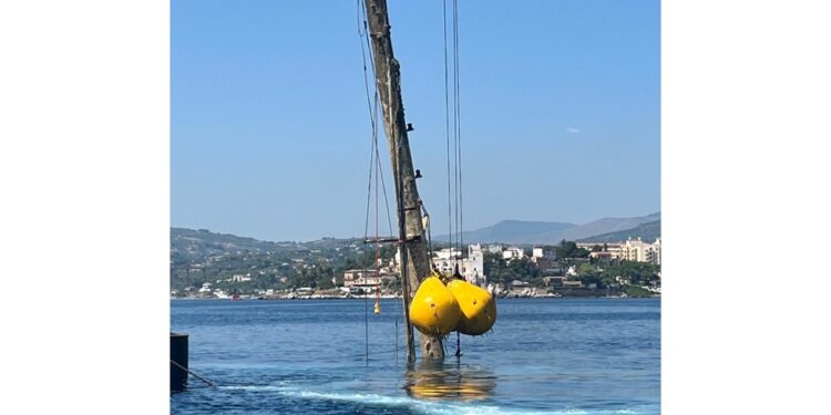 Operazione di recupero a Porticello