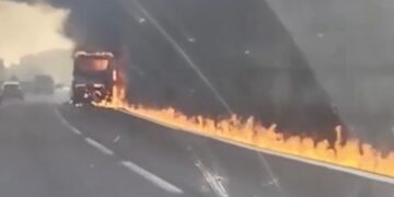 Soccorsi dalla Polizia Stradale e dai Vigili del fuoco