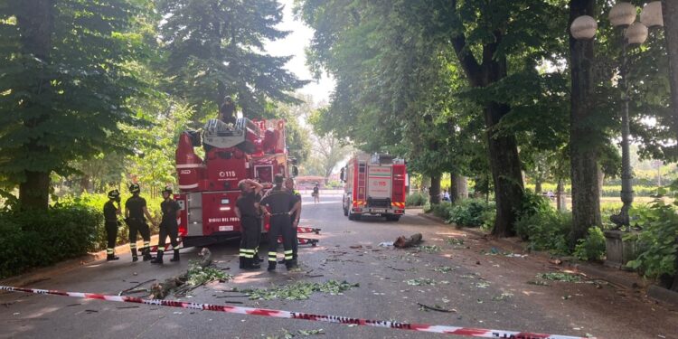 Il parco è affollato per il concerto stasera dei Guns 'n Roses