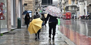 Da lunedì piogge sui rilievi al Centro -Sud