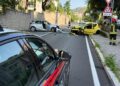 Uomo caduto da scooter in viale Marconi