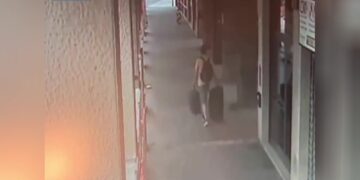 Le immagini registrate da telecamere di sorveglianza