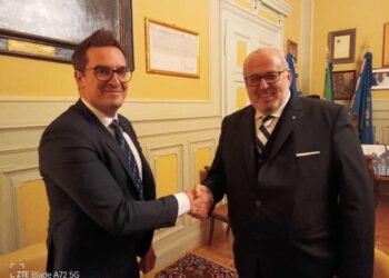 Sindaci di Gorizia e Nova Gorica Ziberna e Turel