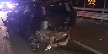 Scontro tra due automobili sulla Saurina