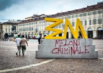 Tracciata con uno spray