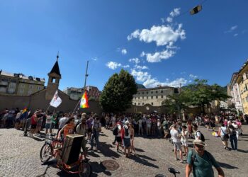 Al corteo la sindaca di Merano Zeller
