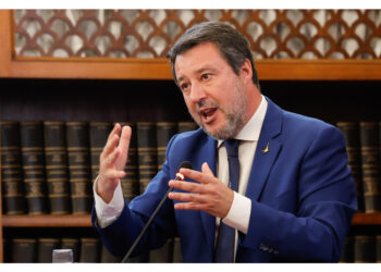 Intervento sul palco della 'Festa della Vittoria' Patrioti Ue