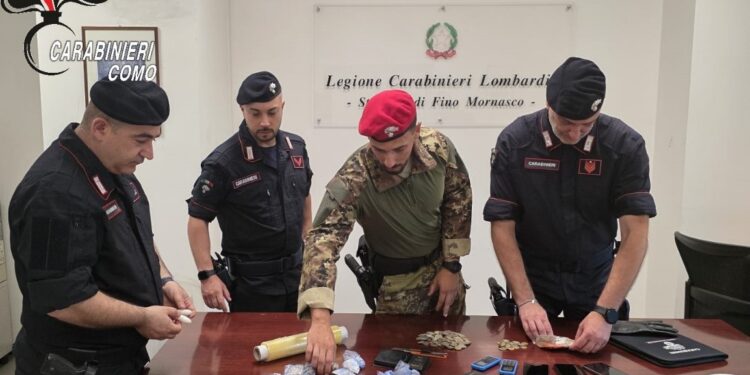 Carabinieri spaccio Cantù